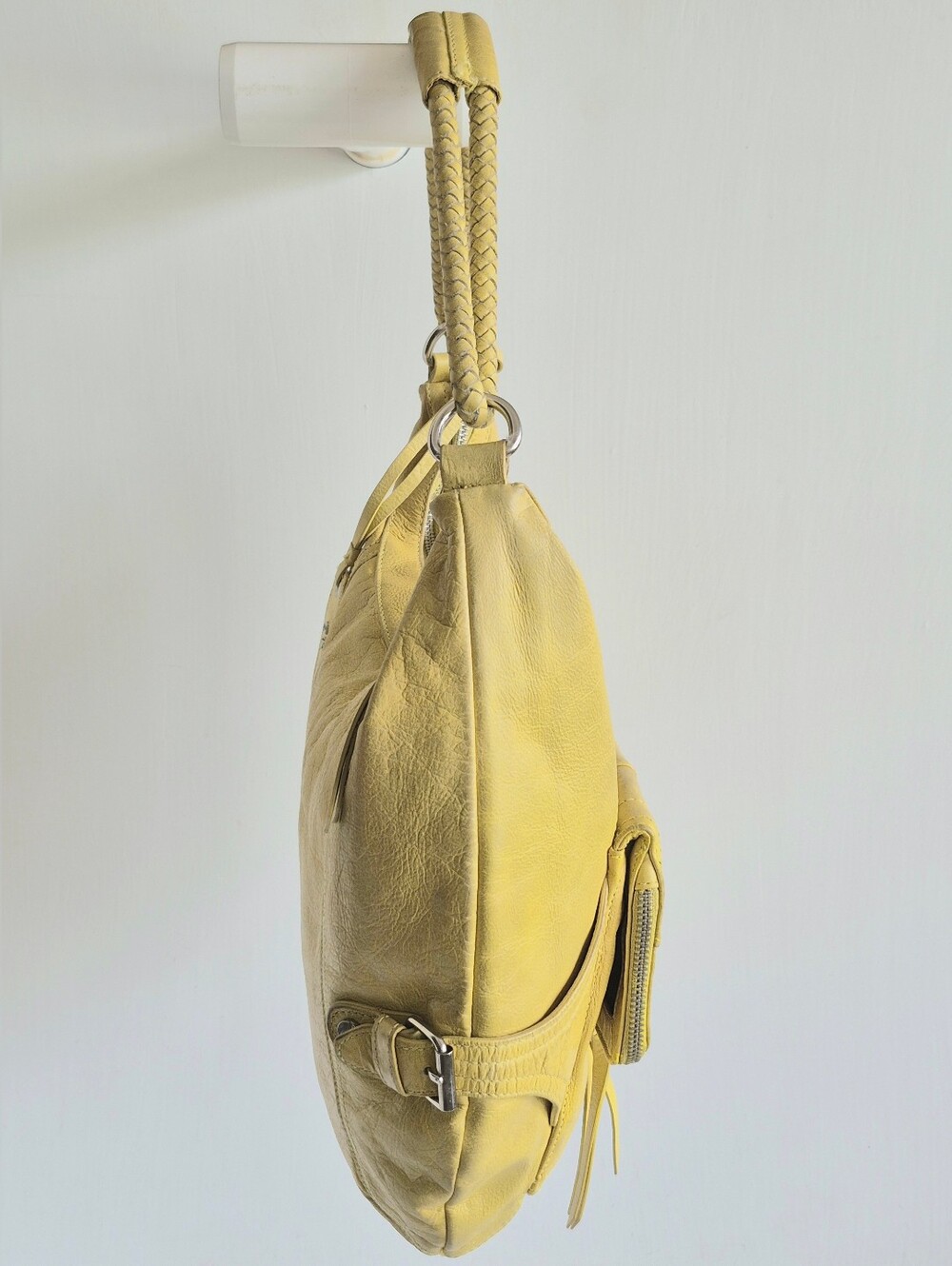 Yellow Leather Shoulder Bag - Stylish Everyday Carry